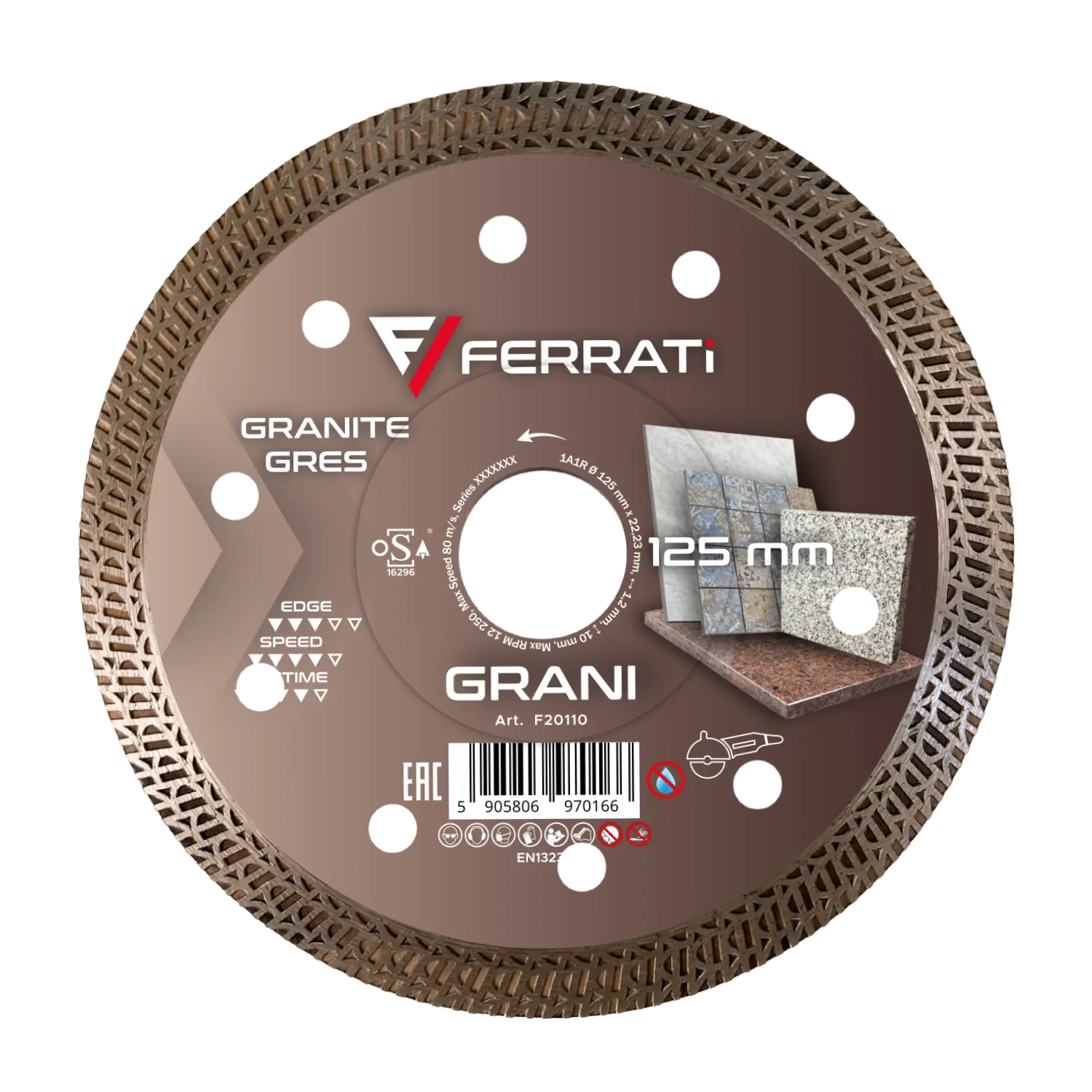 GRANI 125mm Diamanttrennscheibe