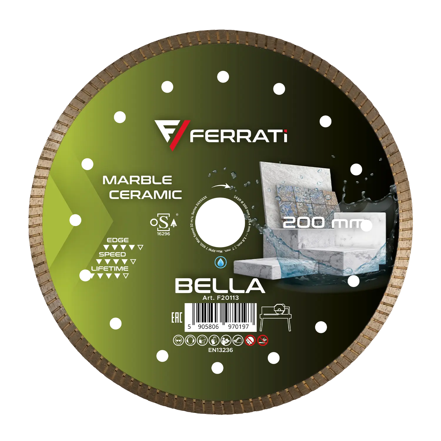 [F20113] BELLA 200mm Diamanttrennscheibe
