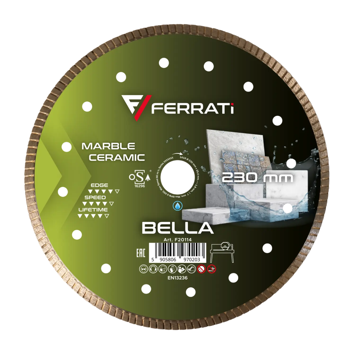 BELLA 230mm Diamanttrennscheibe