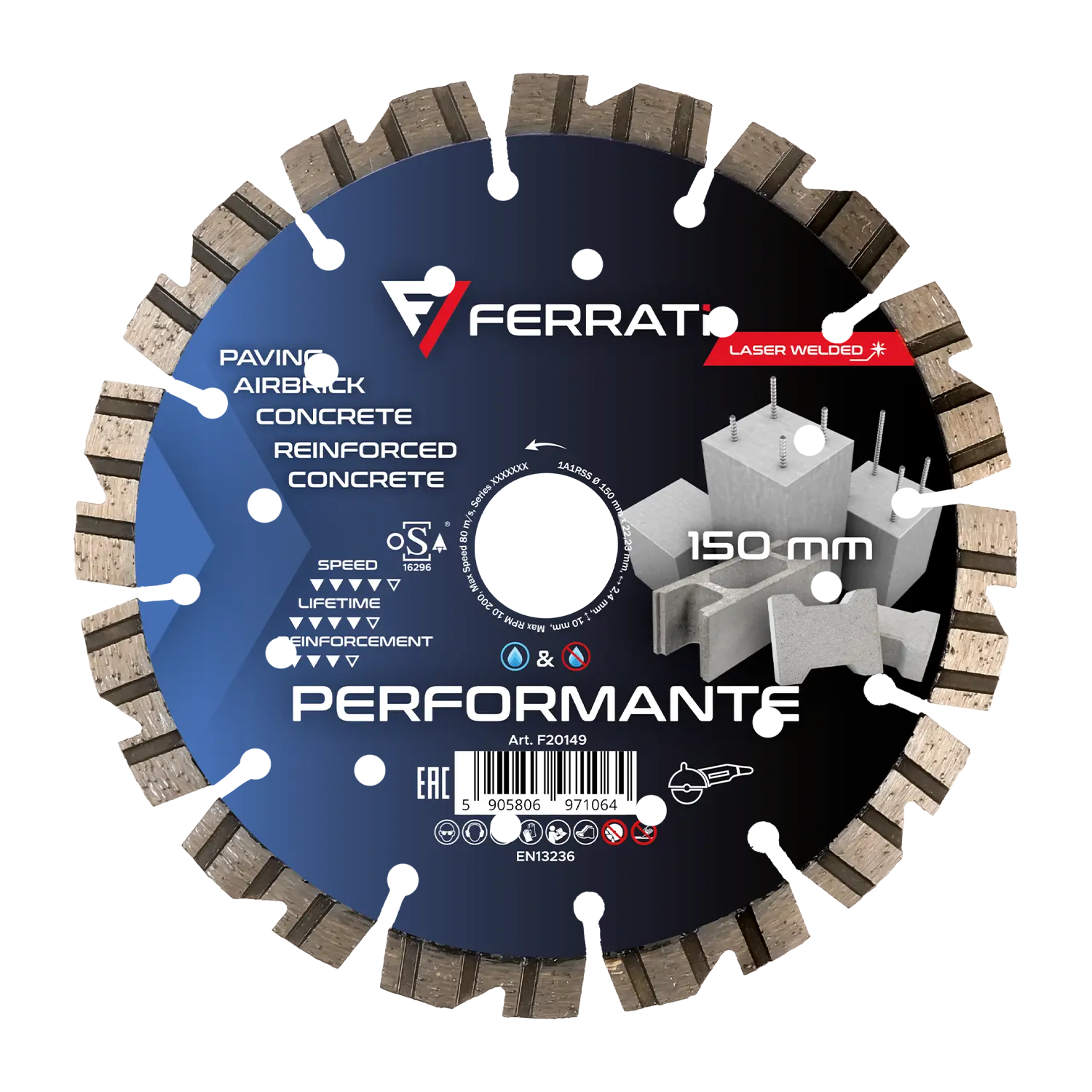 150-mm-PERFORMANTE-Diamanttrennscheibe