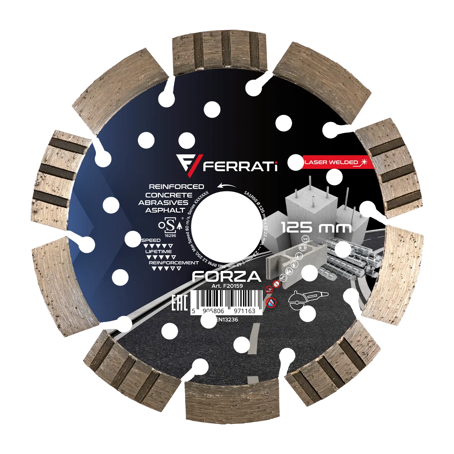 [F20159] 125-mm-Forza-Diamanttrennscheibe
