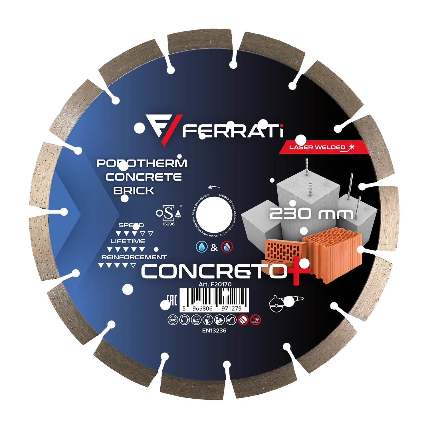 C3-W 230mm CONCRETO PLUS Diamanttrennscheibe
