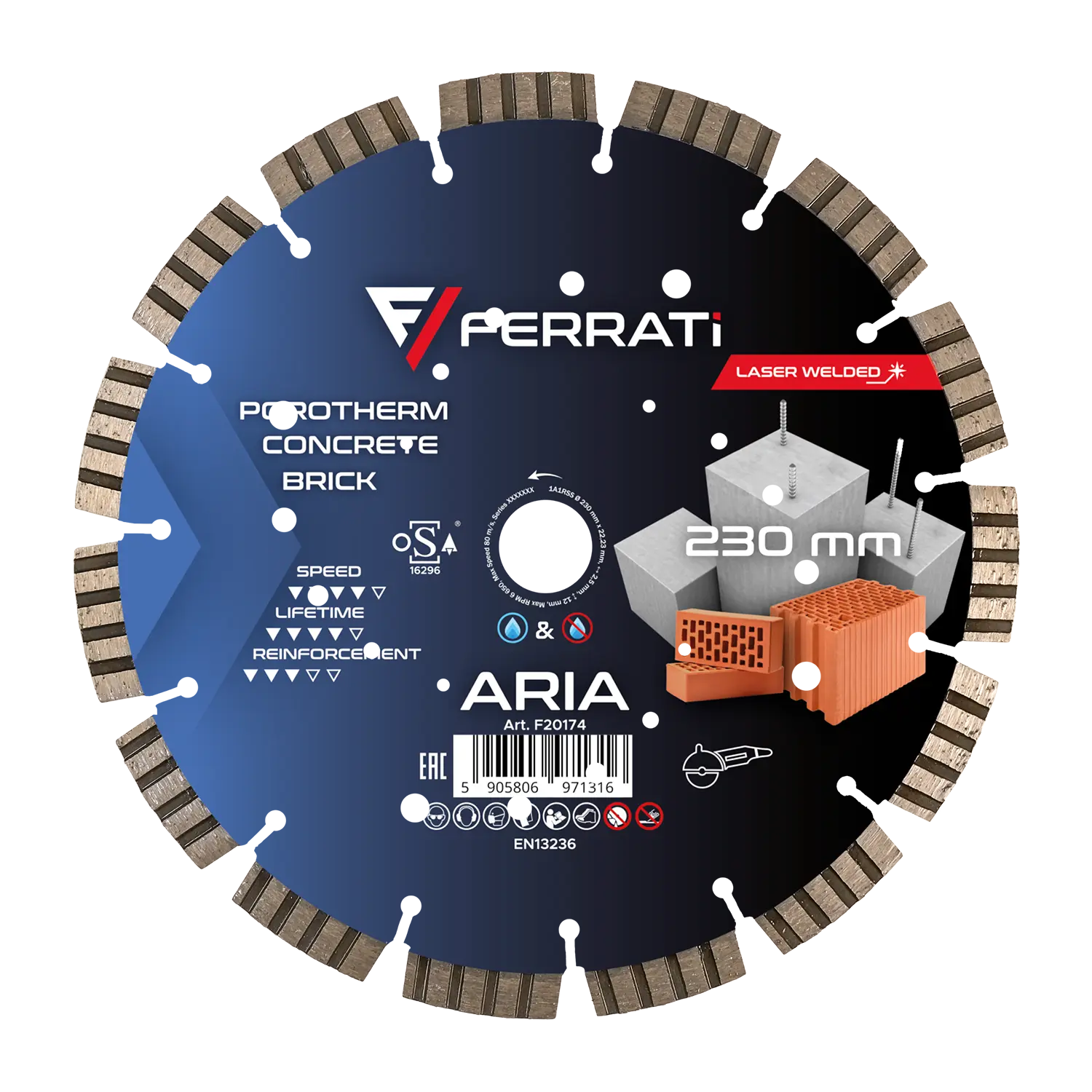 [F20174] 230-mm-ARIA-Diamanttrennscheibe