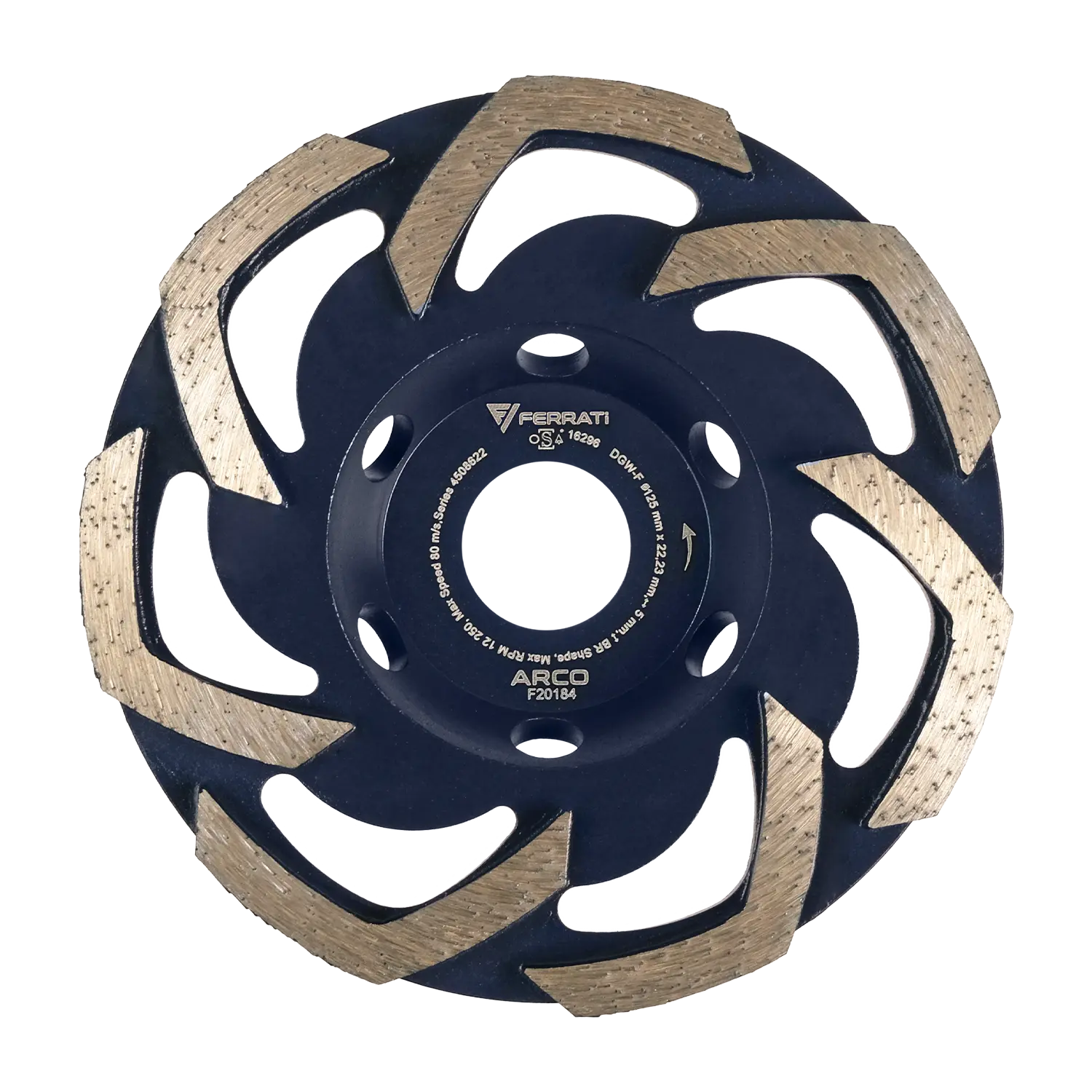 [F20184] Diamant-Topfschleifscheibe DGW-F 125mm ARCO
