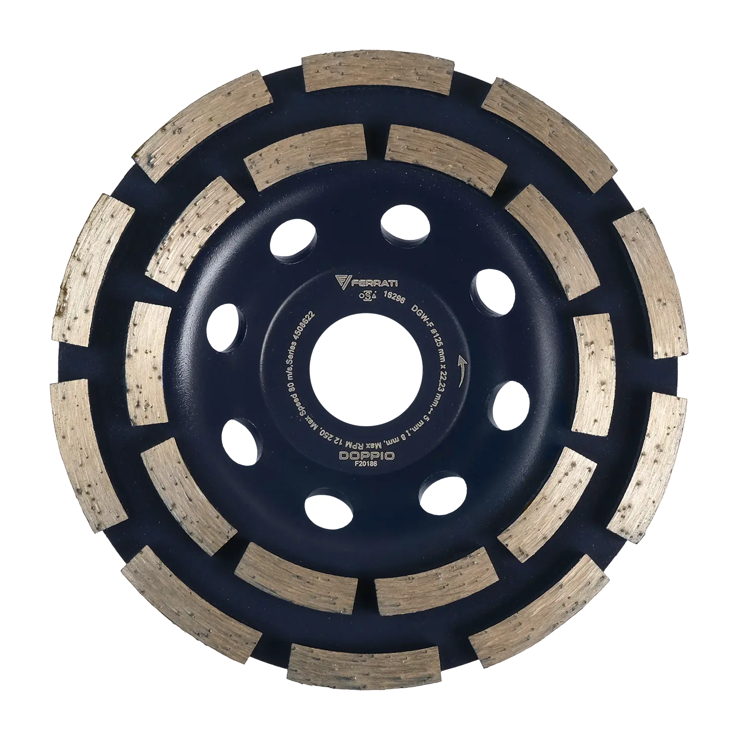 [F20186] DGW-F 125mm DOPPIO Diamant-Topfschleifscheibe