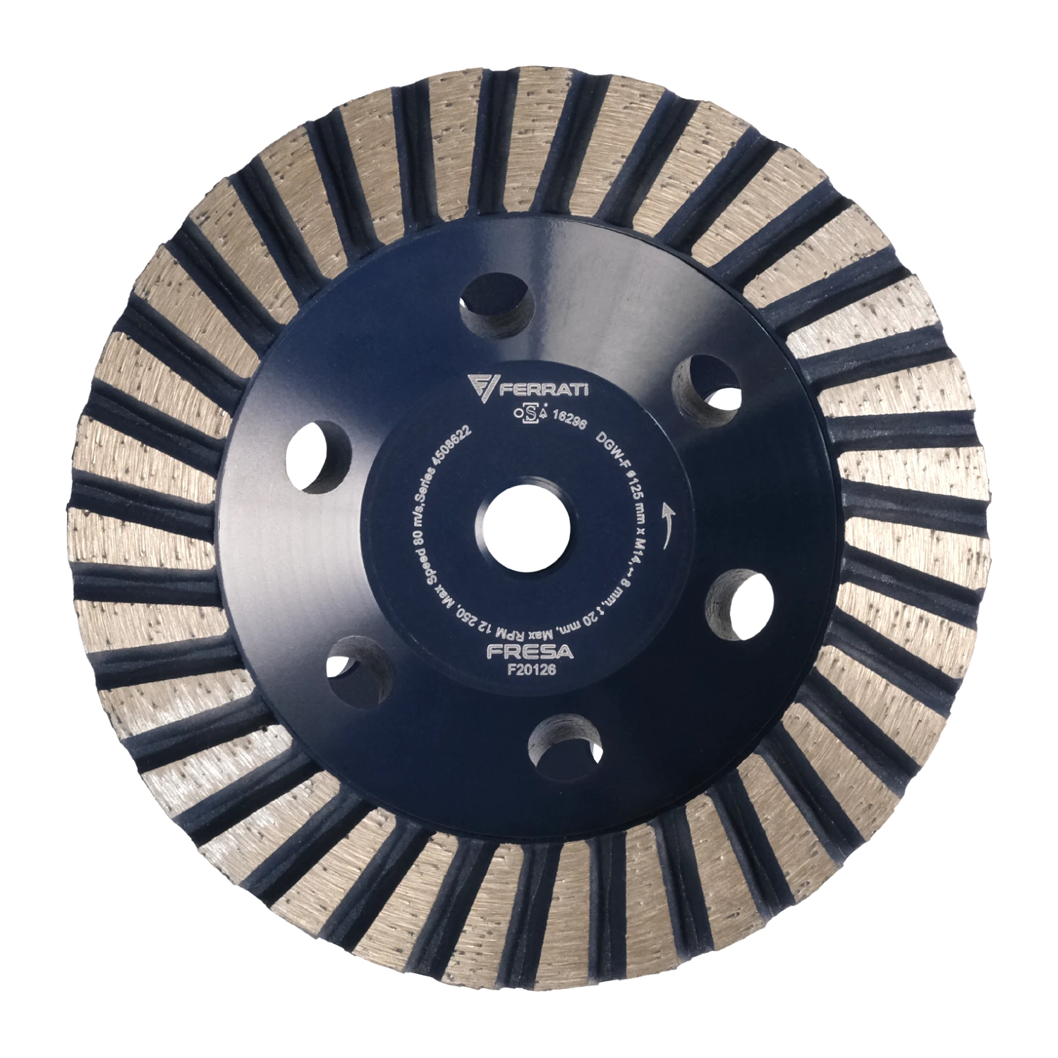 [F20126] DGW-F 125mm FRESA Diamant-Topfschleifscheibe