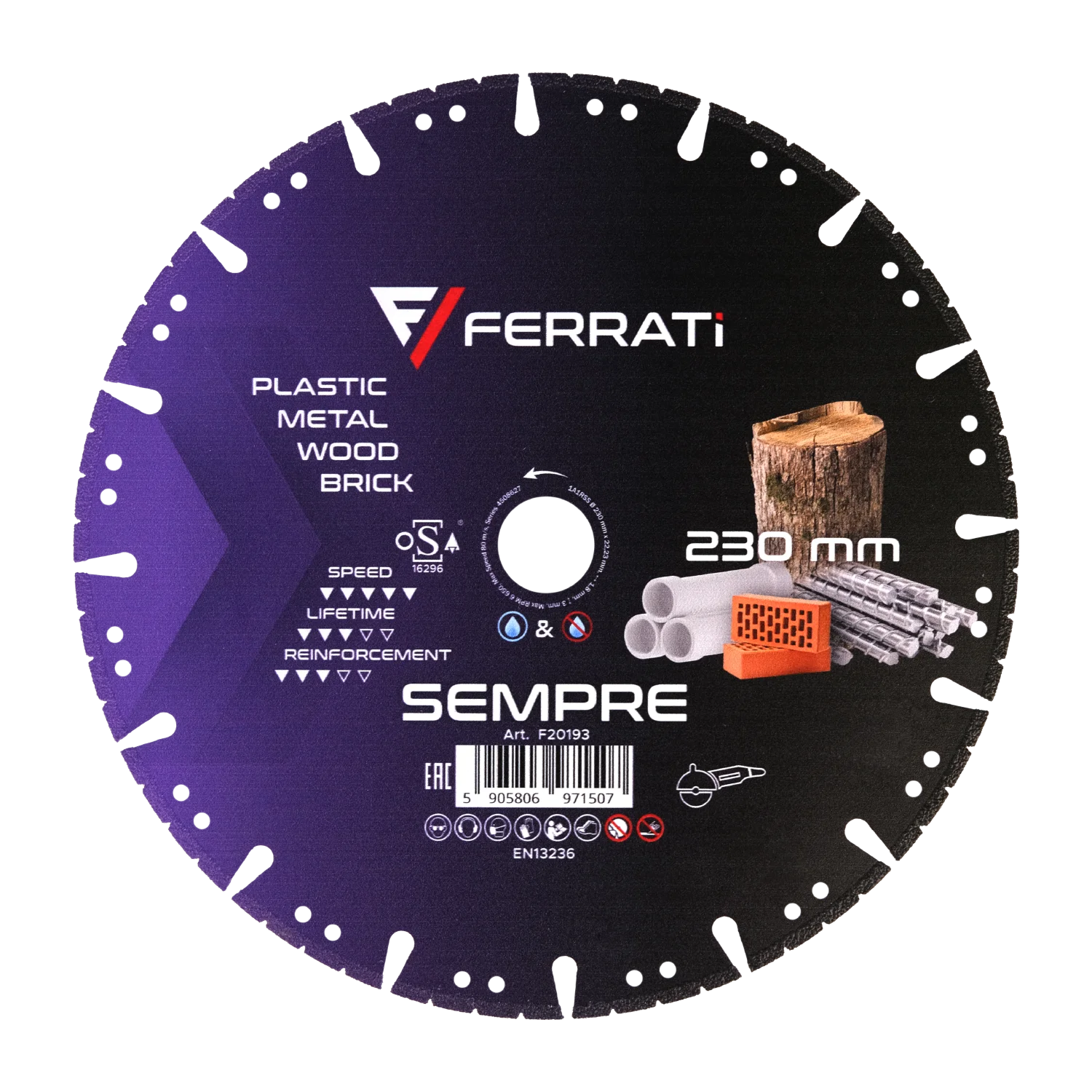 [F20193] SEMPR 230 mm Diamanttrennscheibe