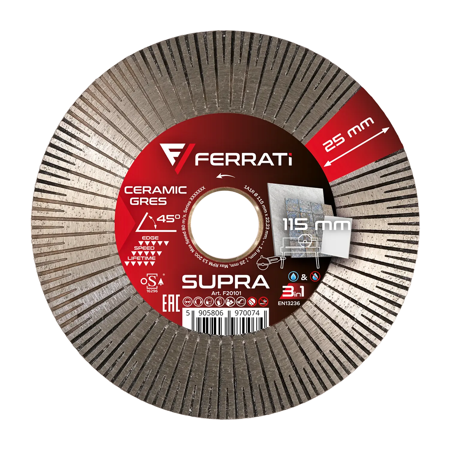 115-mm-SUPRA-Diamanttrenn- und Schleifscheibe