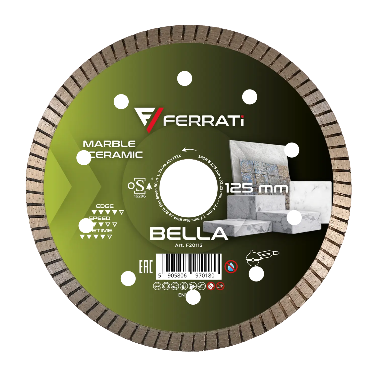 [F20112] BELLA 125mm Diamanttrennscheibe