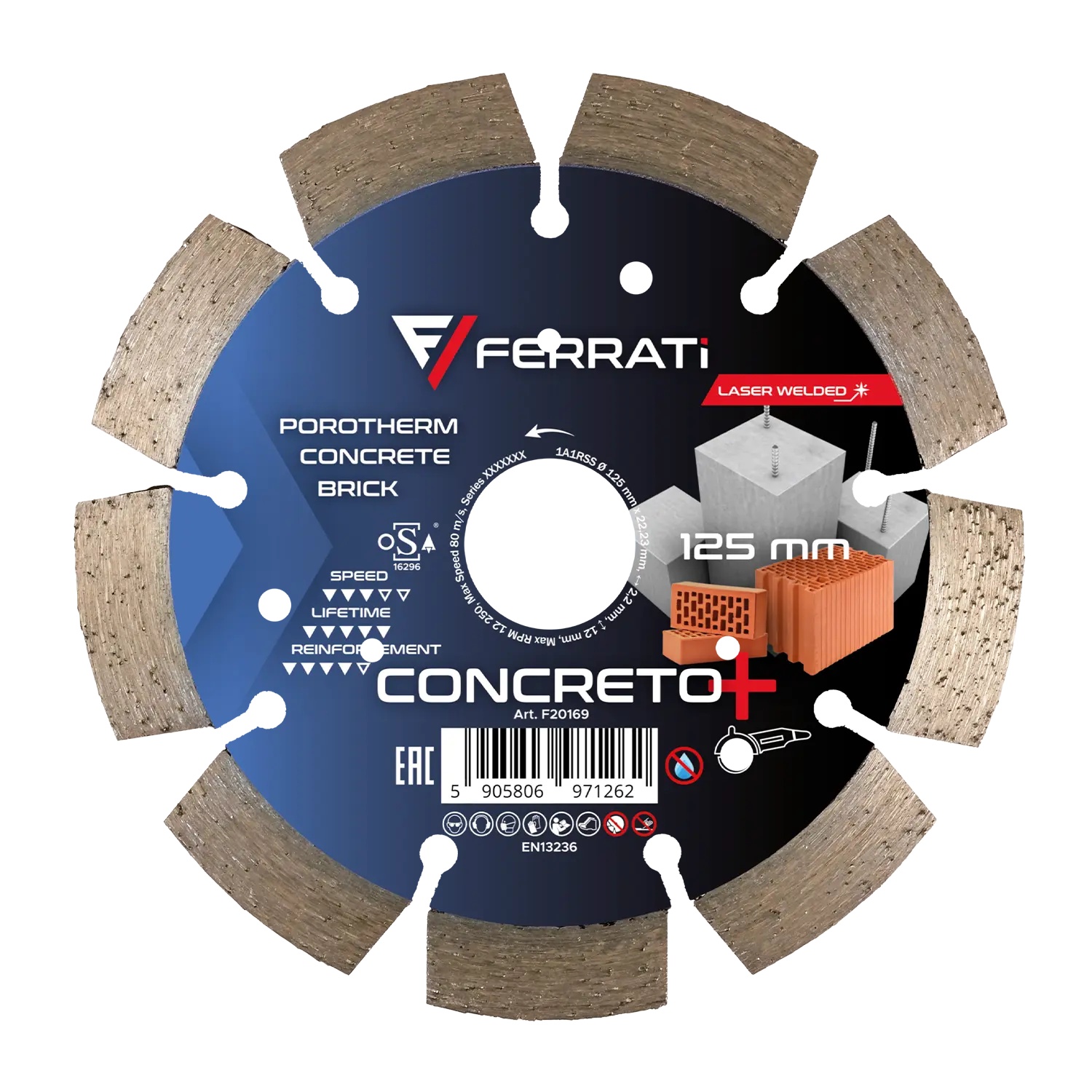 [F20169] C3-W 125mm CONCRETO PLUS Diamanttrennscheibe