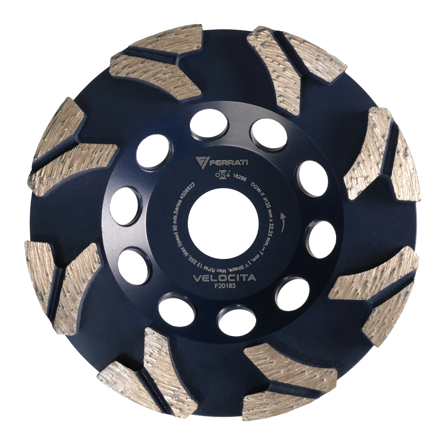DGW-F 125mm VELOCITA Schleifteller